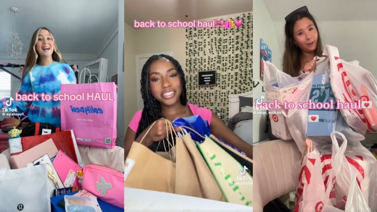 Back to school haul🛍️🏫 - TikTok compilation
