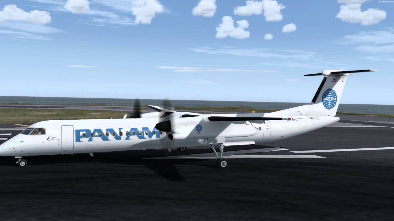 Majestic DHC-8 Q400 Pro -  RNAV Approach - Cat & Duck Navigation