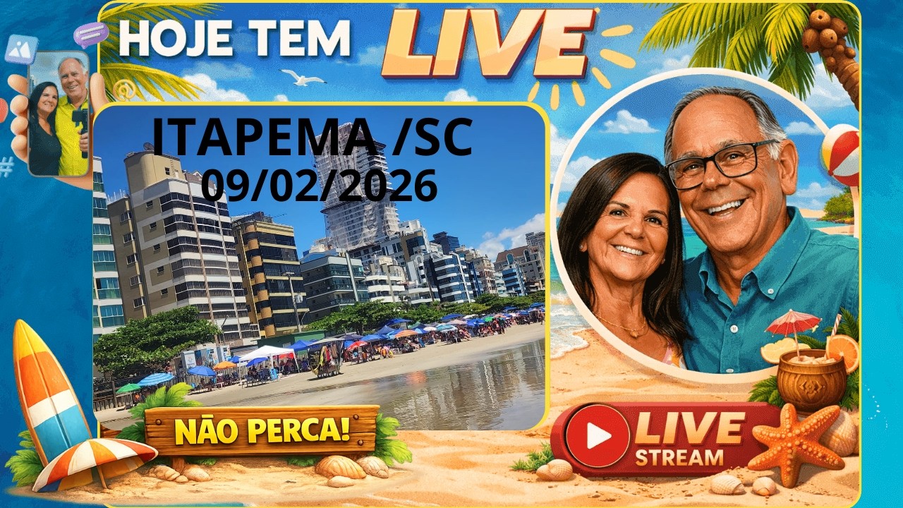 ITAPEMA / SC   COMEÇANDO A SEMANA COM PÉ NA AREIA  09/02/2026 =  9:00 HR