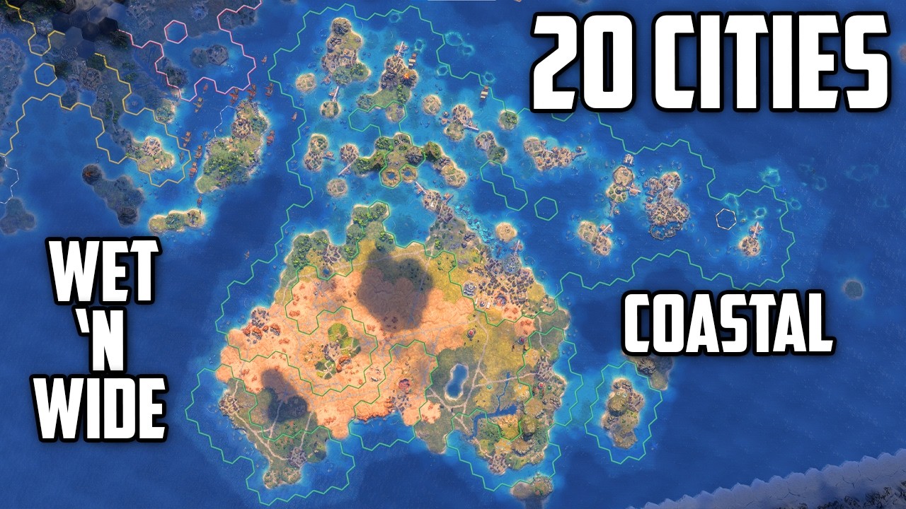 I built a Wet and Wide Coastal Empire of 20 Cities in Civ 7 - Ibn Battuta Tonga