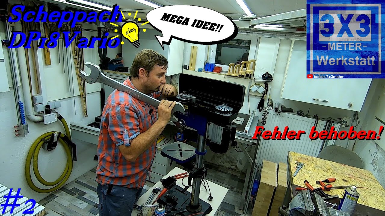 Wird der Vario Antrieb meiner Scheppach DP18 Vario wieder laufen? UND das wird richtig Cool!