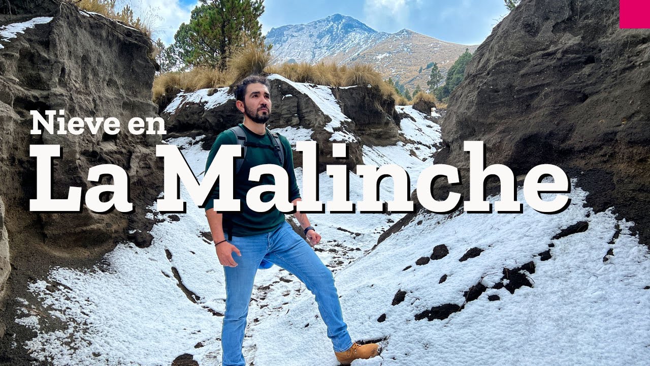 Nieve en el Volcan La Malinche en Tlaxcala