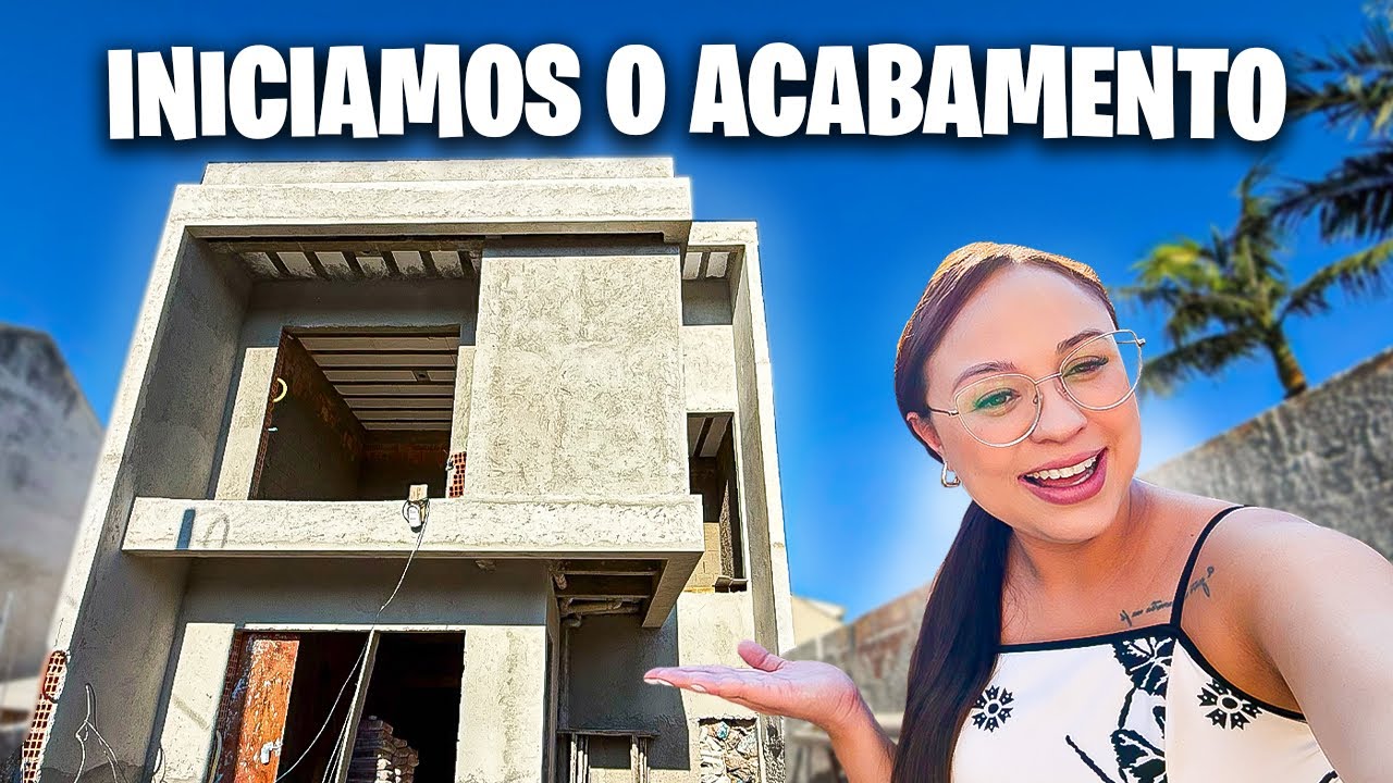DIÁRIO DE OBRA #7: Entramos na fase do acabamento | casa quase rebocada | quebraram a churrasqueira