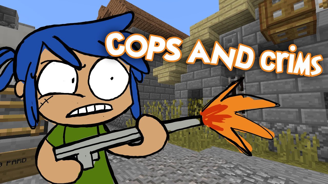 POLICIAS Y LADRONES en minecraft | COPS AND CRIMS ＼(&deg;o&deg;；）