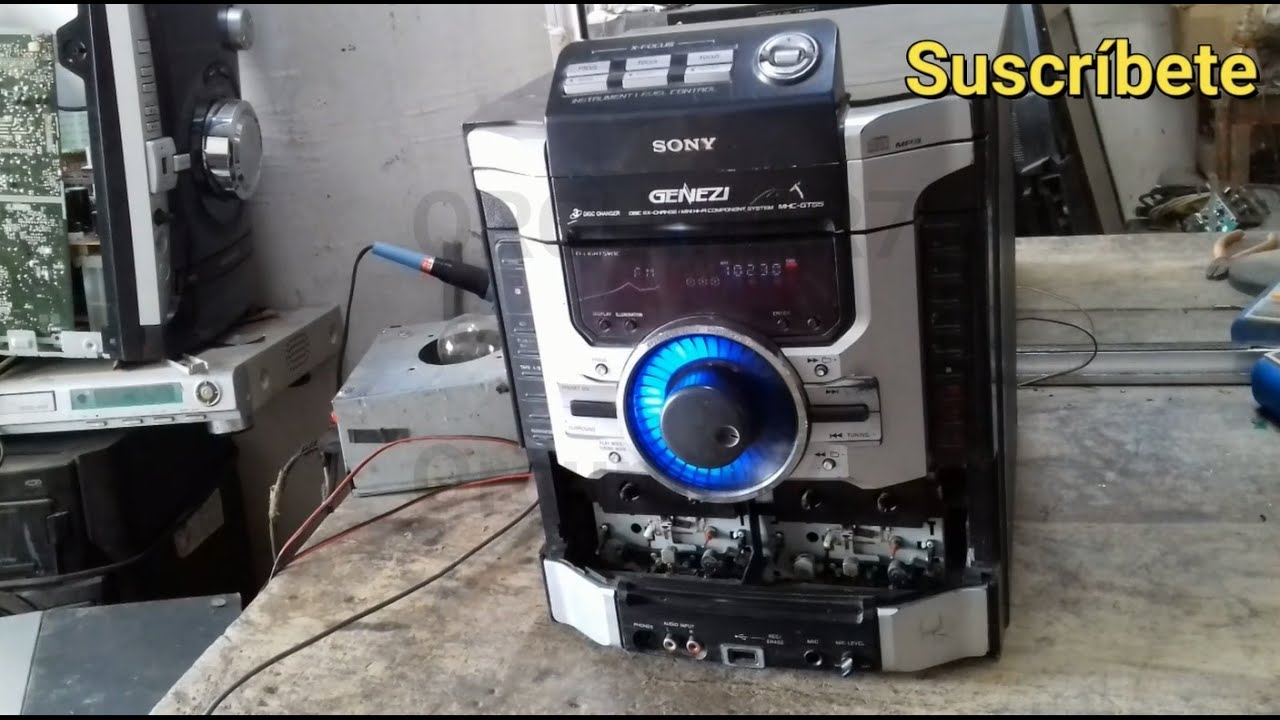 reparación  y  mantenimiento equipo Sony Genezi HCD-GT55
