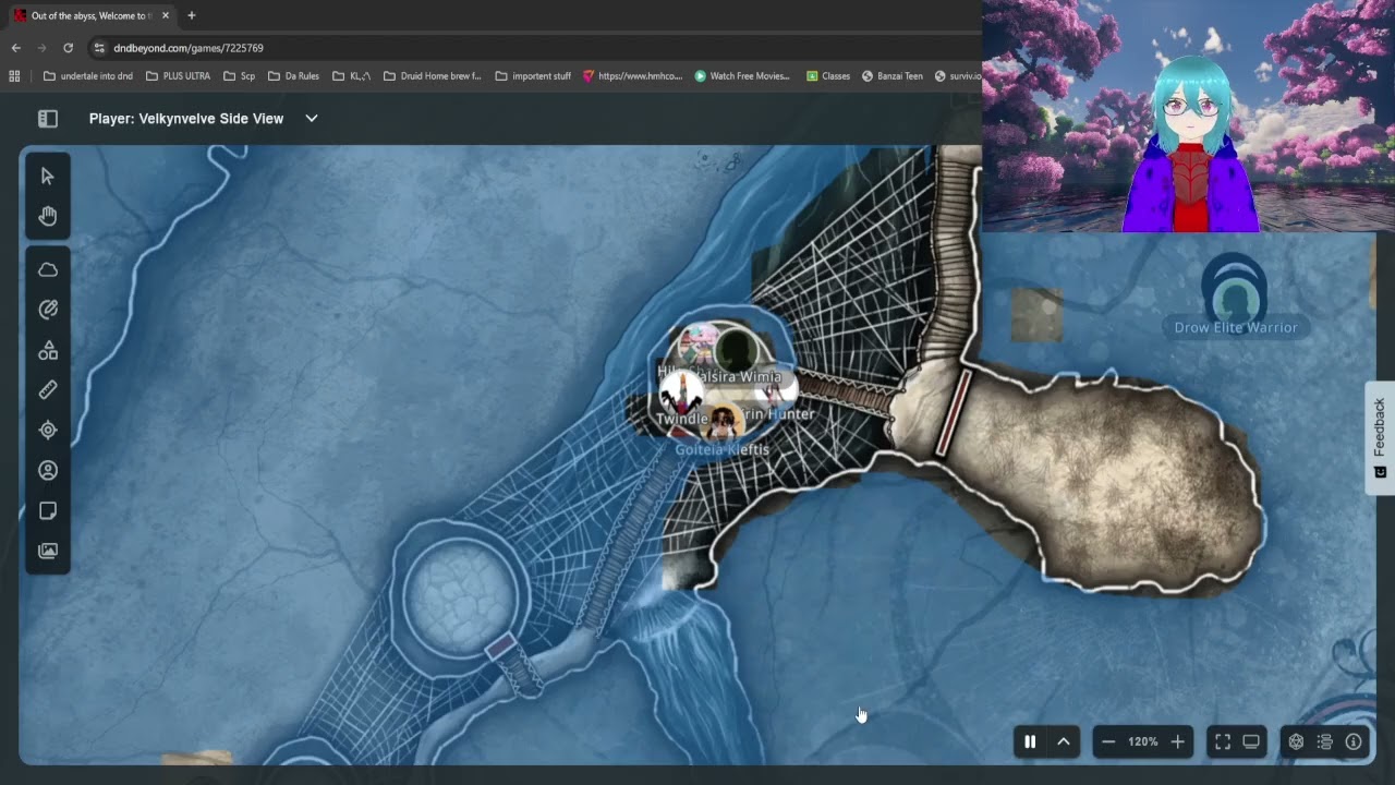 Out of The Abyss campaign session 3, Twindle gets traumatized due to magic, plus krin is dum