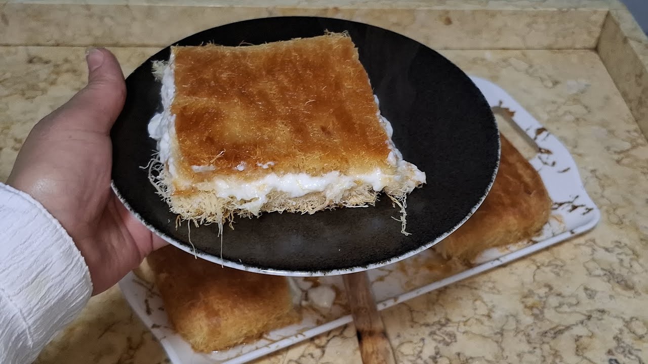 طريقة عمل الكنافه بالمهلبيه  ولا أسهل من كده  مش هتبوظ تانى منك