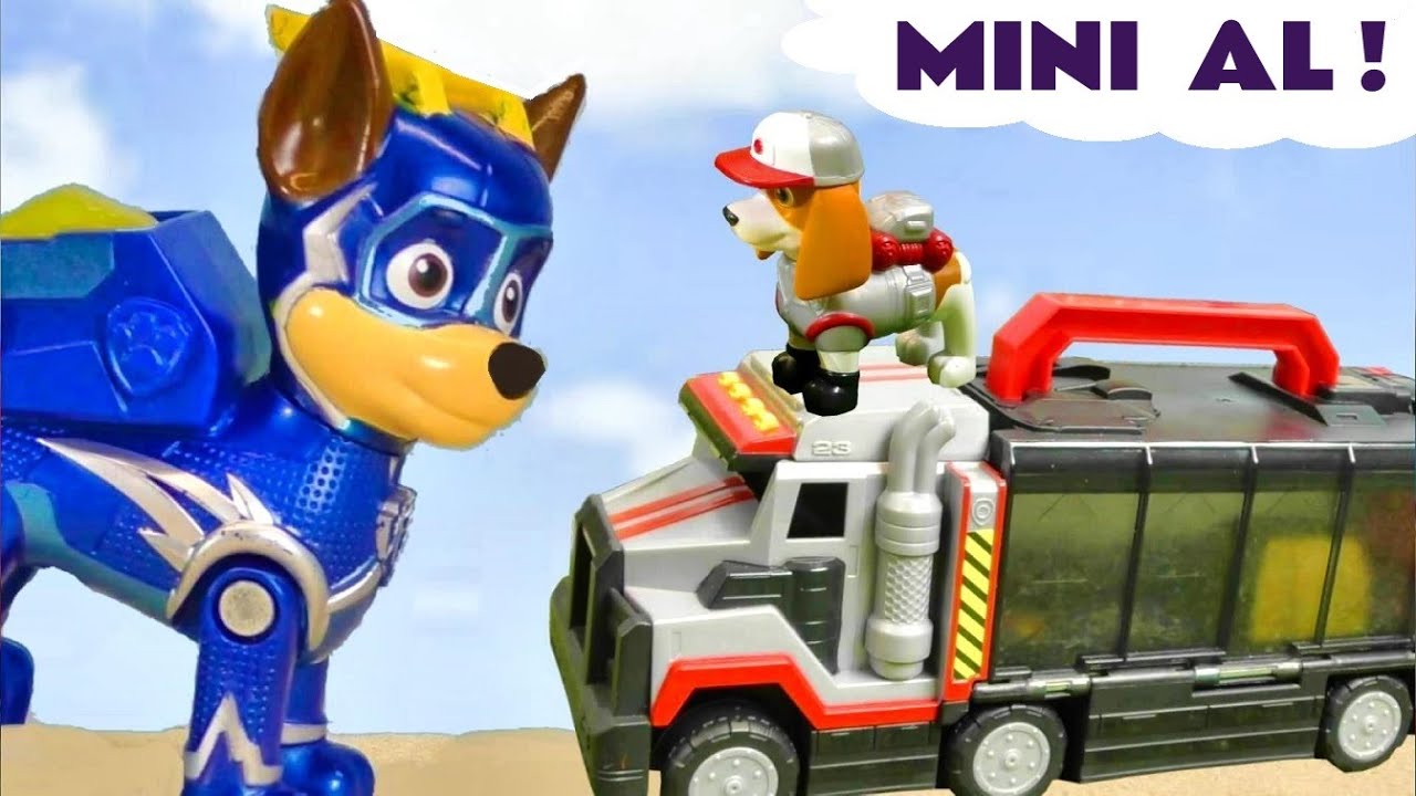 Mini Big Truck Al helps Chase and Rubble with the Funlings