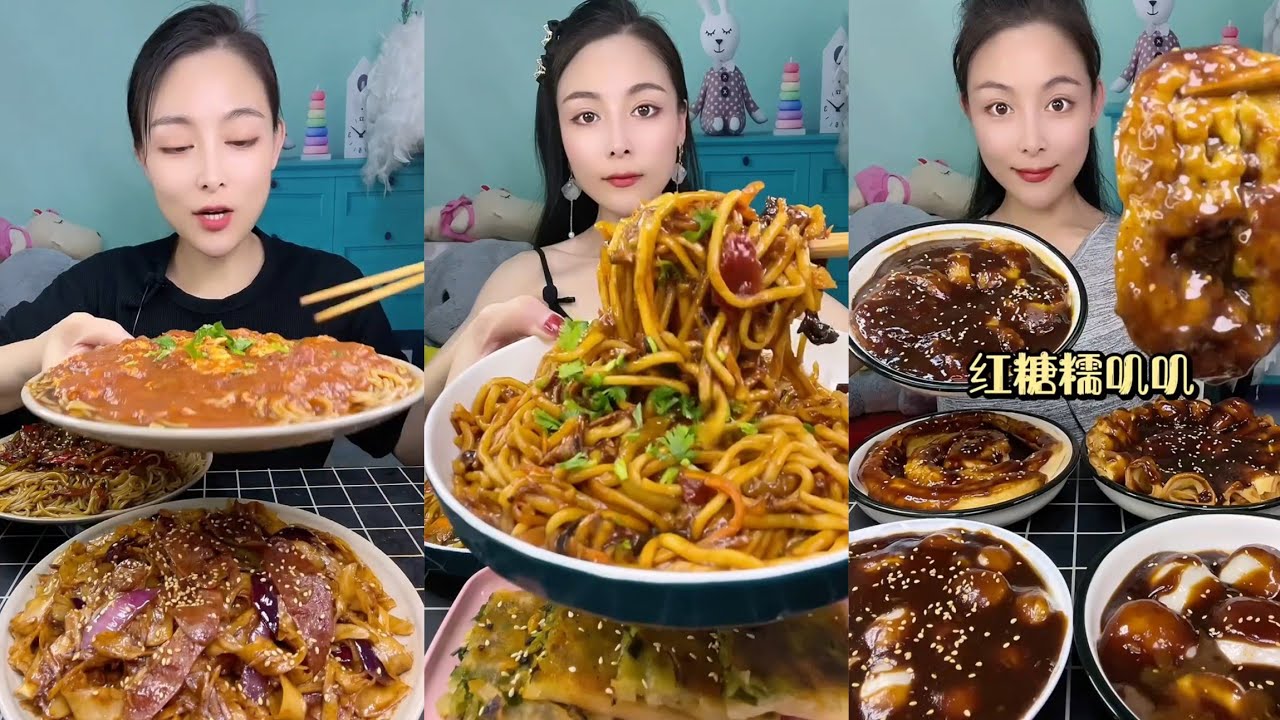 Mukbang : Eating Spicy Noodles 🍜🍜 fire Noodles 🍜 with Hotdogs 😋#dinner #noodles #delicious #yummy 