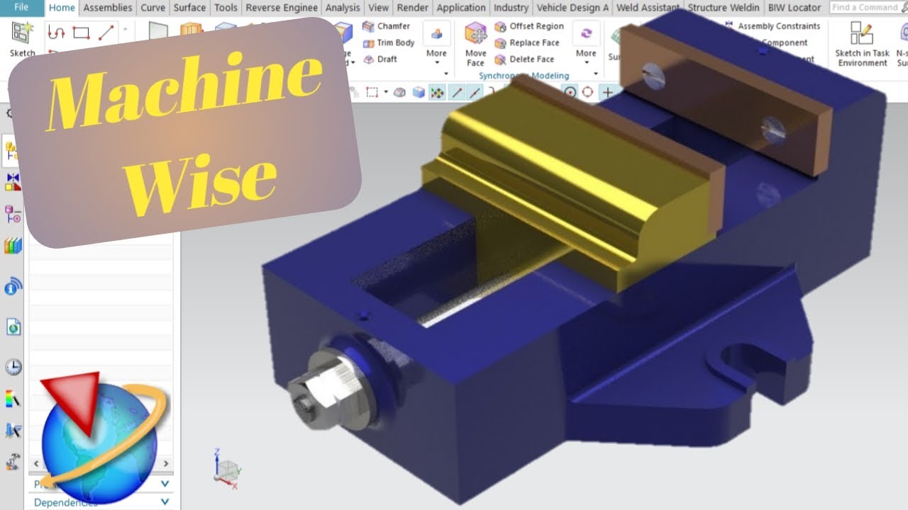 Machine Wise Assembly | Part Design | Siemens NX | UG NX | Assembly Designs