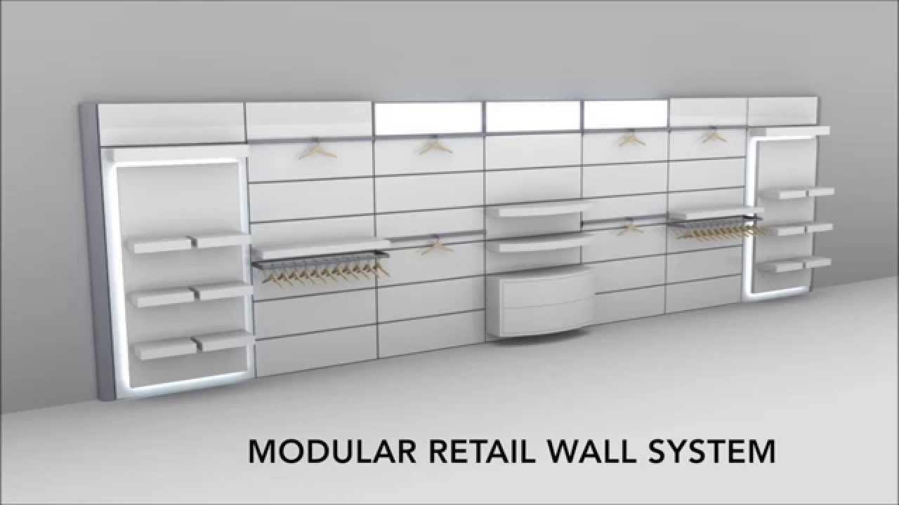 Retail Store Fixture - Modular Retail Wall System