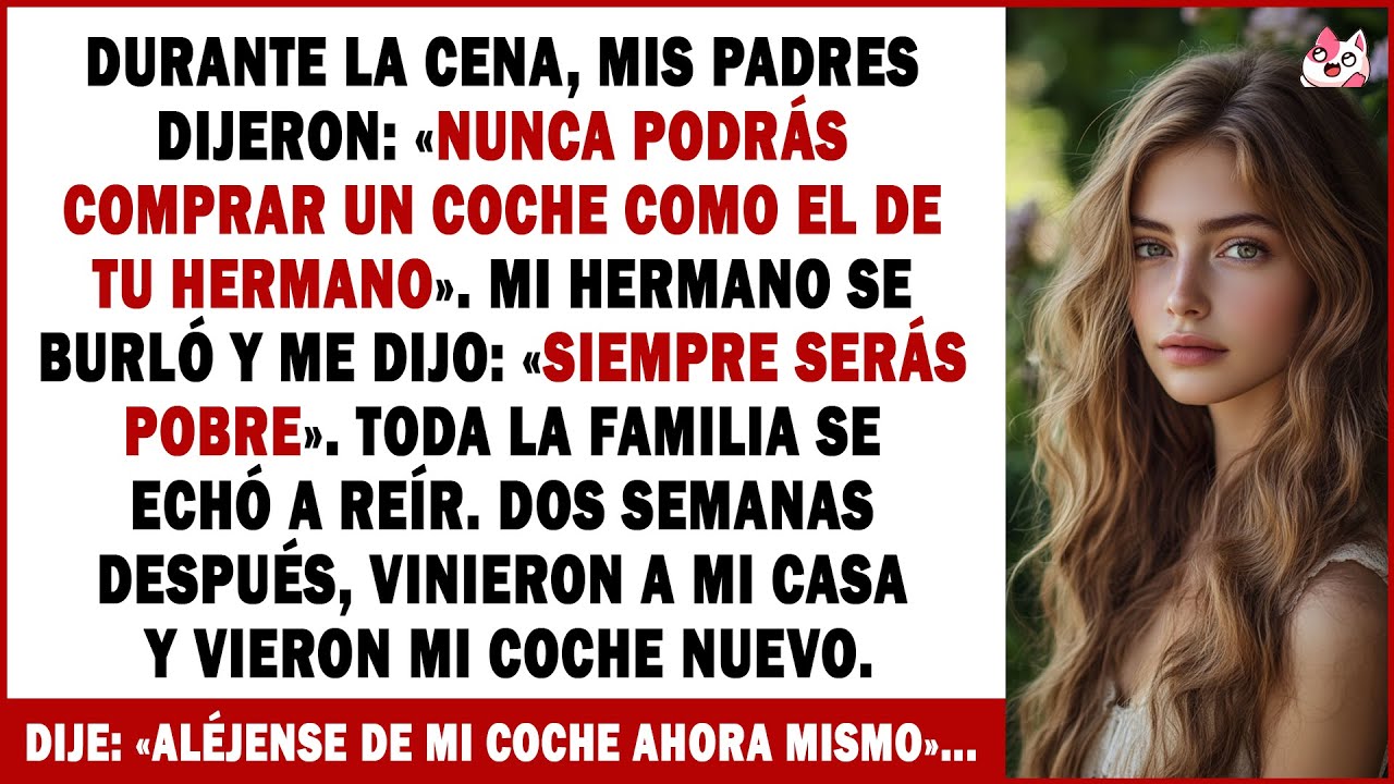 Durante La Cena, Mis Padres Dijeron: «Nunca Podrás Comprar Un Coche Como El De Tu Hermano»...
