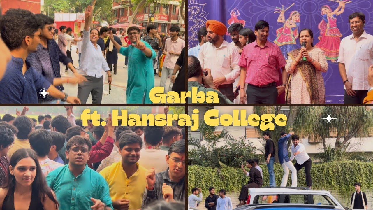 Garba in Hansraj college. A next level 😎😎😎