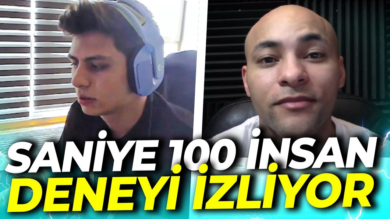 BERK RIP TEPE - SANİYE OMEGLE;100 İNSAN DENEYİ İZLİYOR
