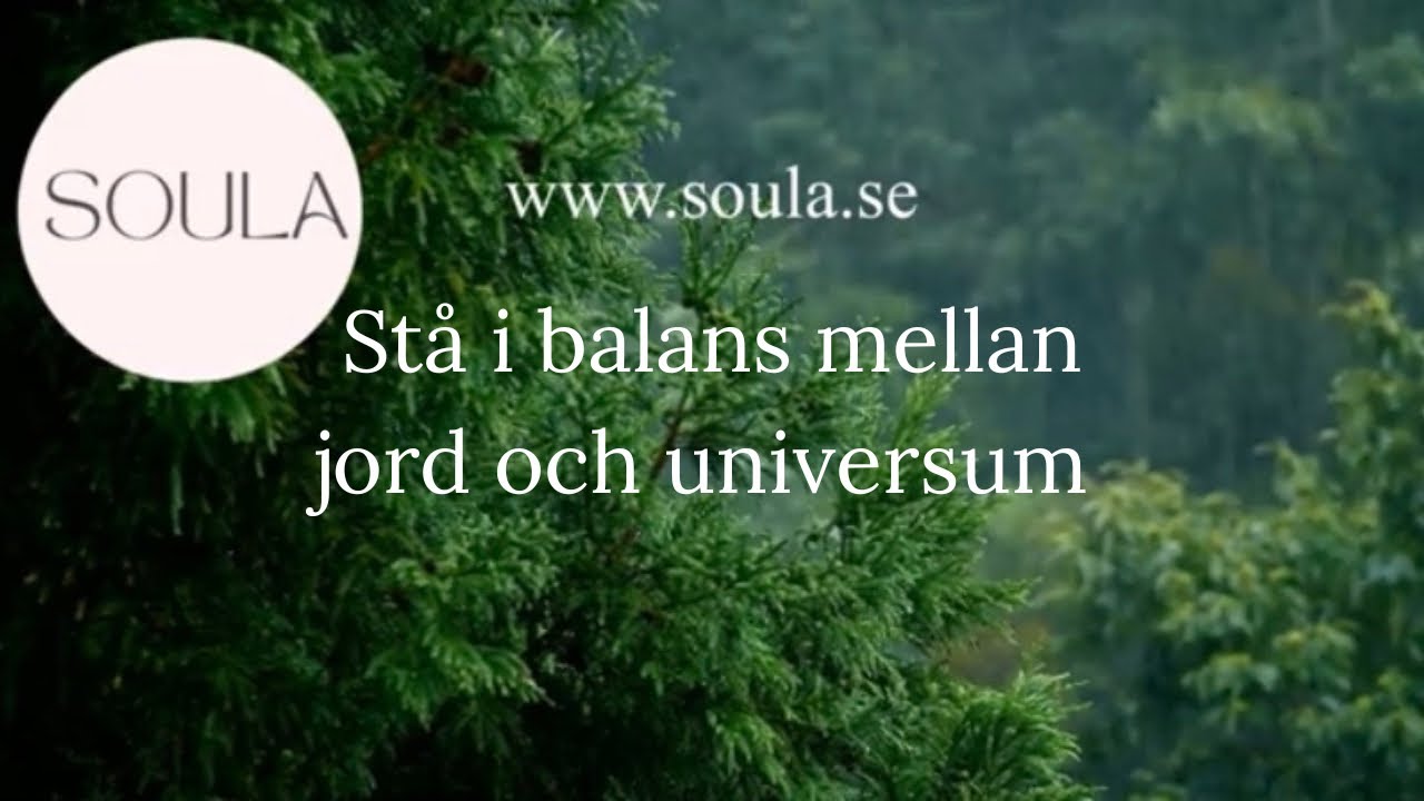 Balans mellan jord och universum – guidad meditation