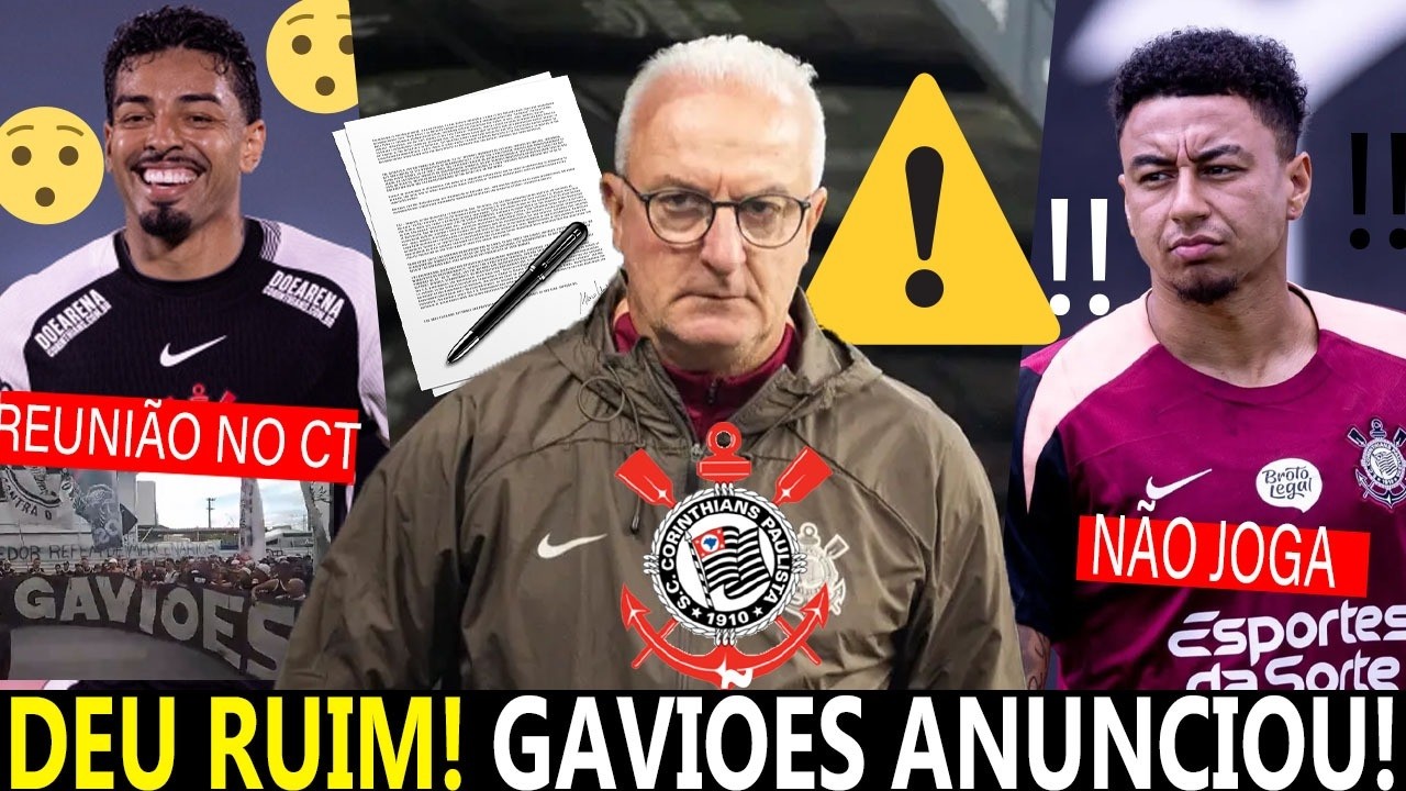 DORIVAL JR PRESSIONADO no CORINTHIANS! GAVIÕES NÃO PERDOA BIDU! LINGARD NÃO VAI JOGAR e+