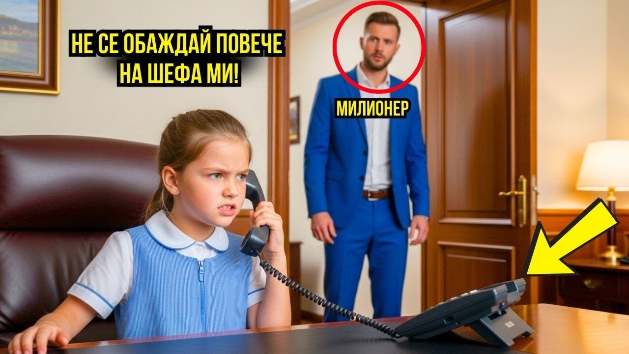 „Не звъни повече на шефа ми“ – Милионерът видя дъщерята на чистачката да вдига телефона и чу...