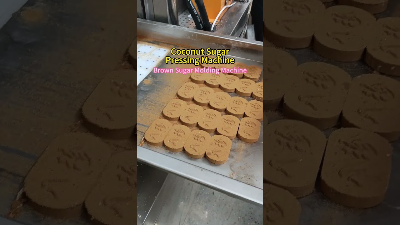 How to Make Coconut Candy with Coconutsugar Powder/ Coconut Sugar Cube Molding Machine #coconutsugar