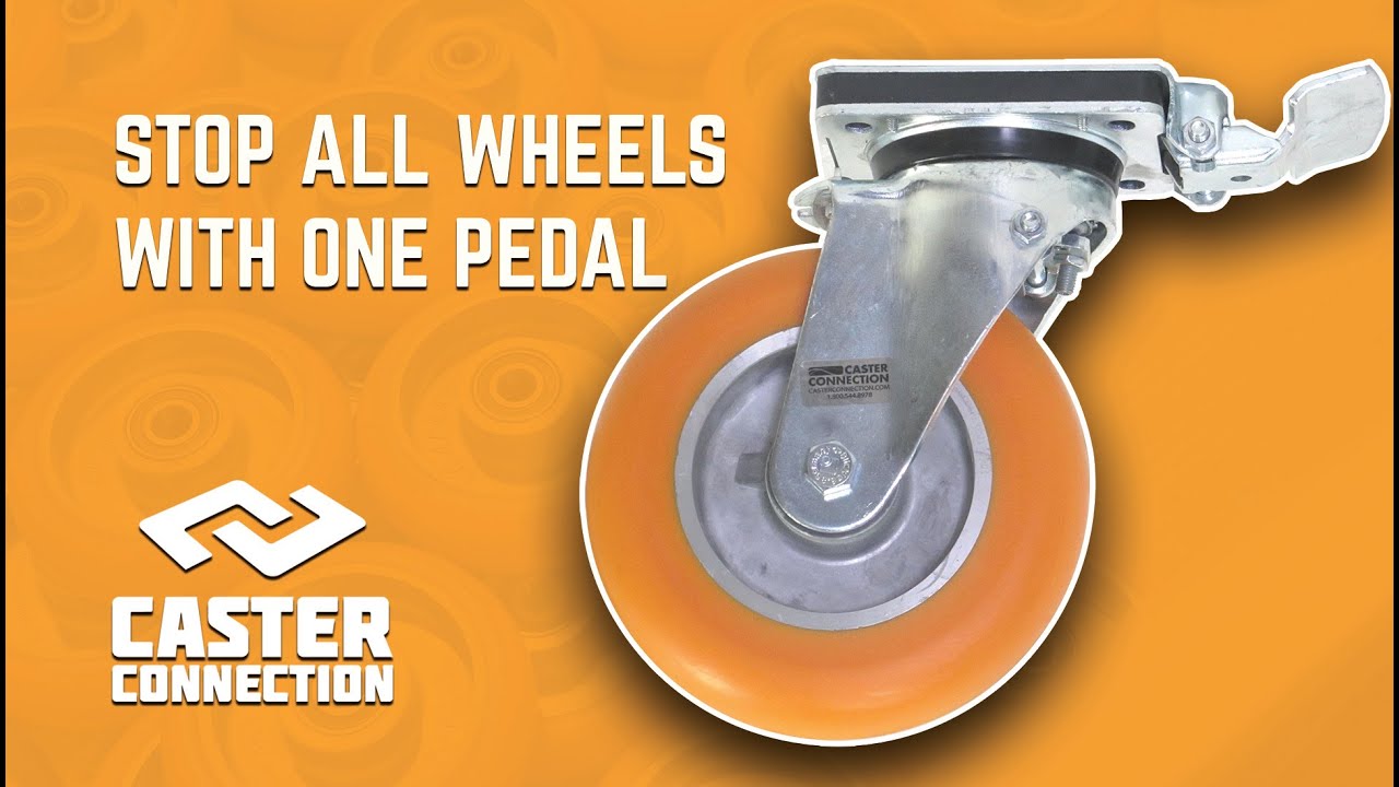 Lock All Wheels with 1 Brake Pedal: Central Locking Brake System