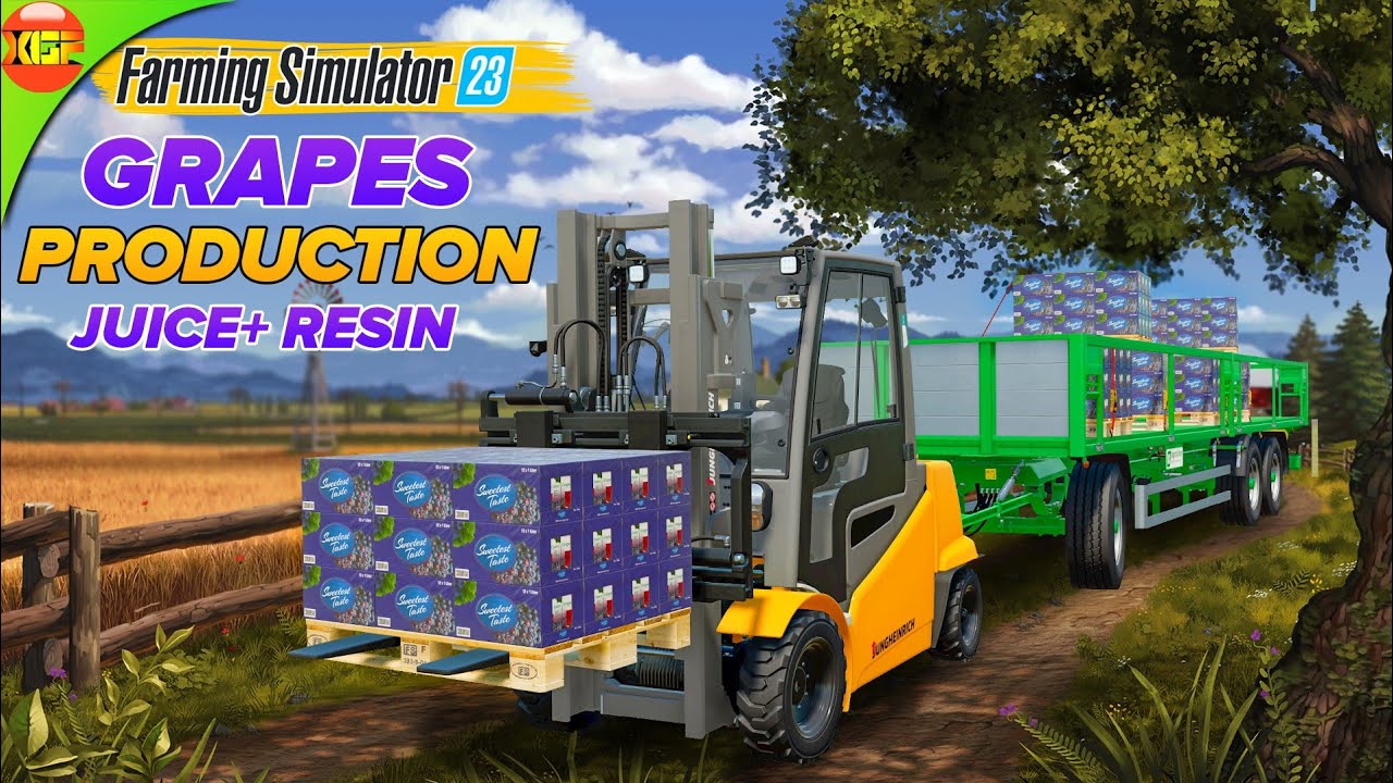 Making Grapes Juice and Raisins in Farming Simulator 23 - My First Production FS 23 Mobile