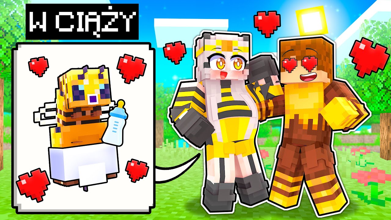 KRÓLOWA PSZCZÓŁ JEST W CIĄŻY ZE MNĄ w Minecraft!