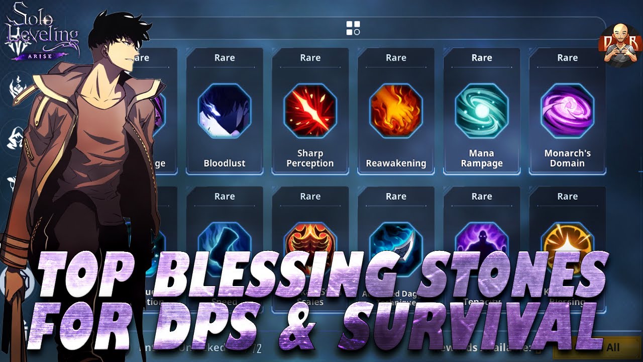 [Solo Leveling: Arise] - Top Blessing Stones for DPS & Survivability! Breakdown