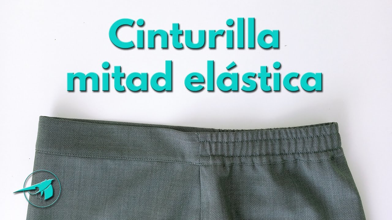 Cómo coser una cinturilla o pretina mitad elástica