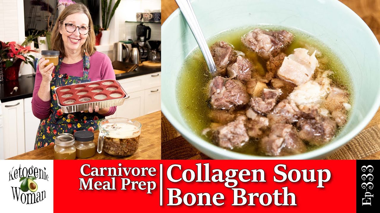 Carnivore Meal Prep | Instant Pot Bone Broth and Collagen Soup | High Collagen Foods| Beef Tendons