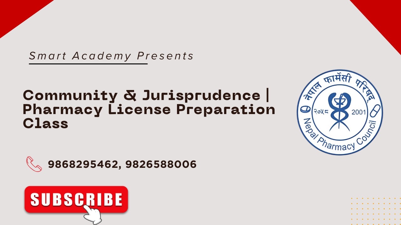 Community & Jurisprudence Pharmacy License Preparation | NPC
