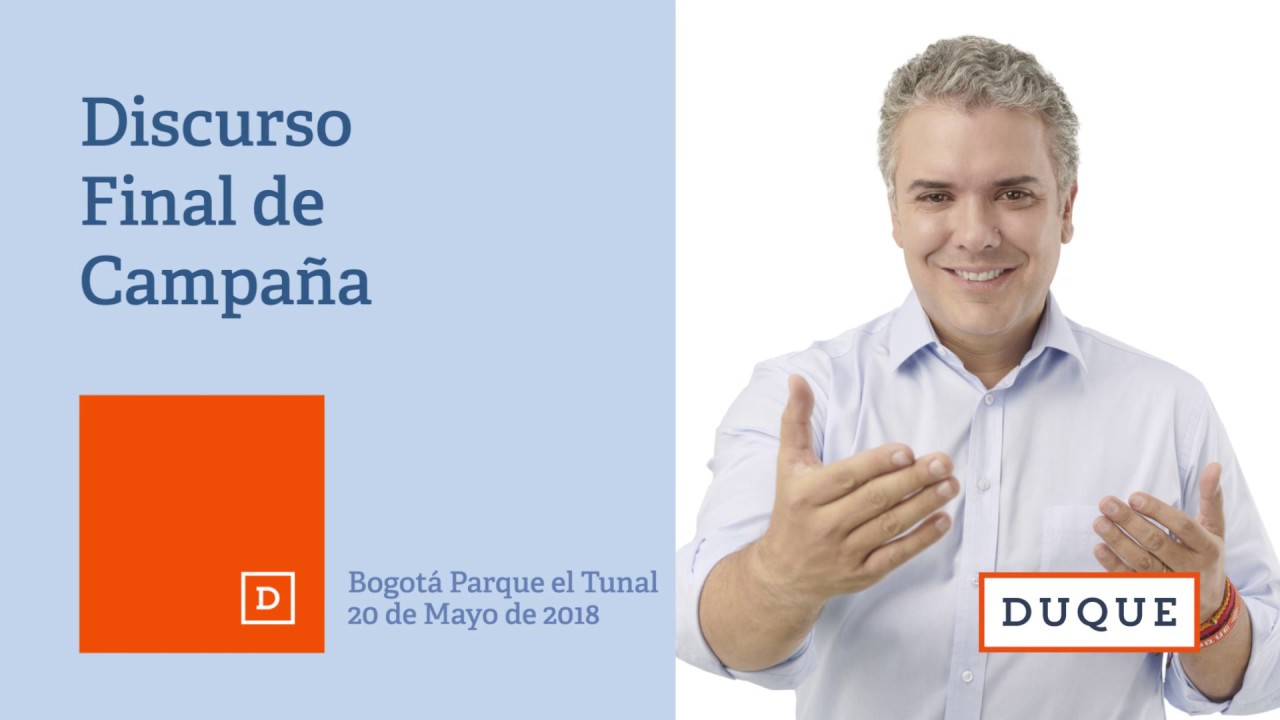 Discurso de Iván Duque en cierre de campaña en Bogotá