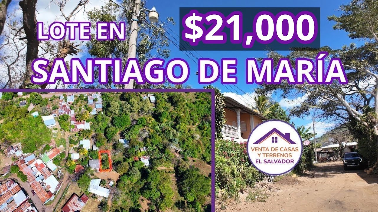 Se Vende Lote en Santiago de María | Con Clima Agradable | Usulután | $21,000 | Tel +503 7299-8557