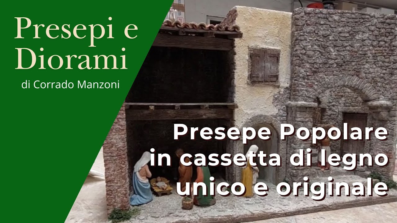 Come Creare un Presepe Popolare in una Cassetta di Legno | Tutorial Facile e Creativo