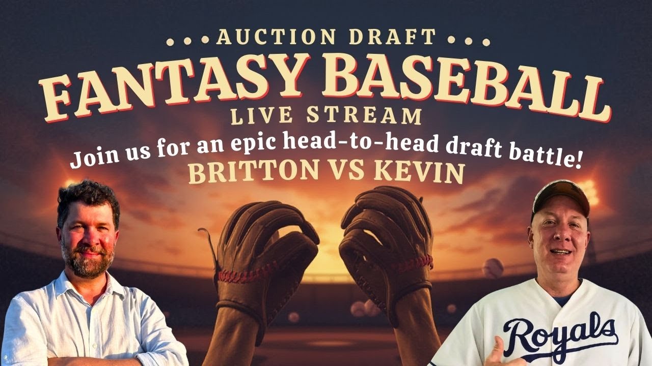 LIVE AUCTION DRAFT w/BRITTON ALLAN & KEVIN HASTING | #fantasybaseball #pallazzopodcast
