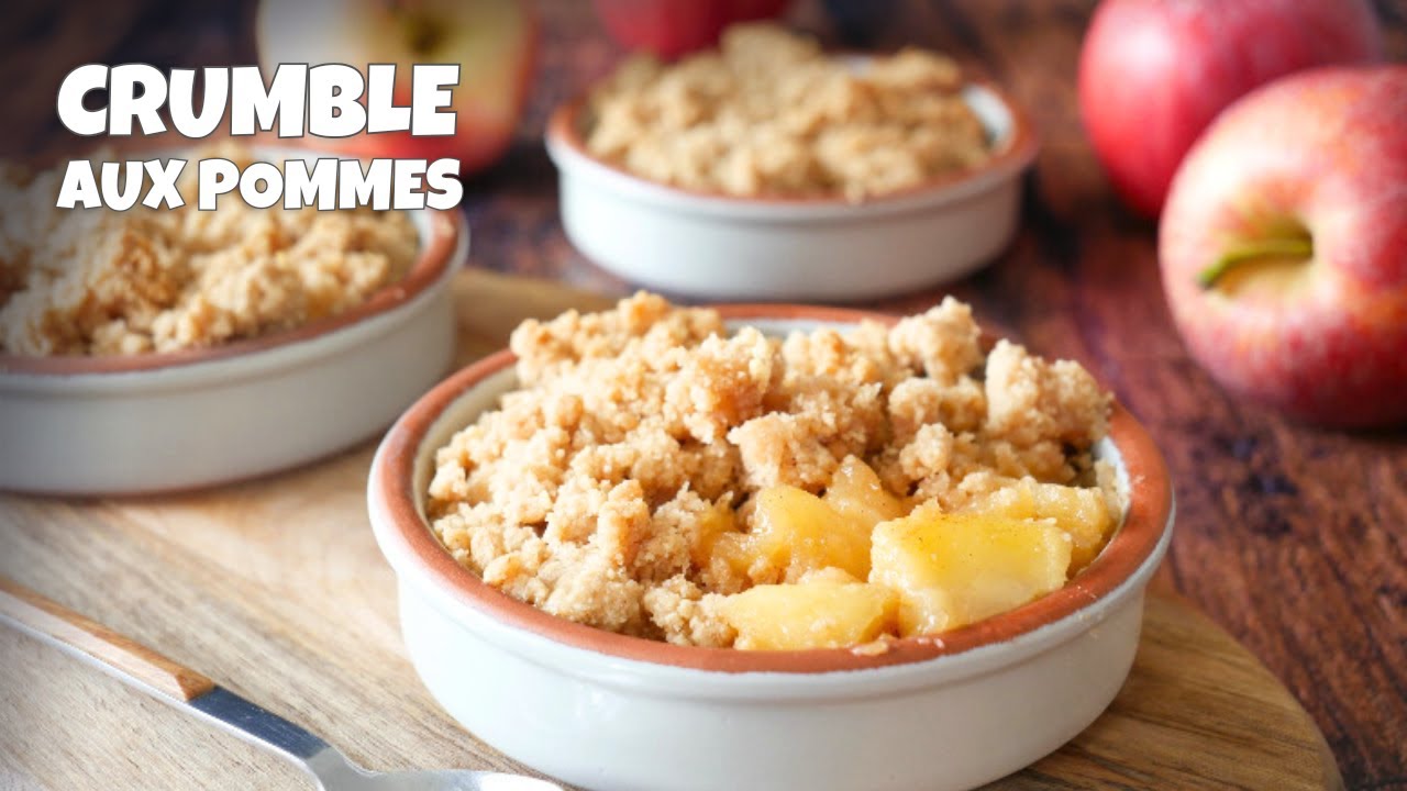CRUMBLE aux POMMES 🍎 | Le Dessert Facile, Croustillant & Réconfortant
