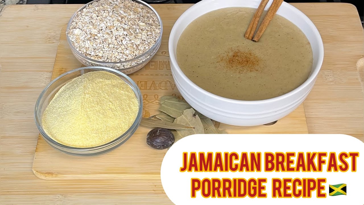 How to Make Jamaican Cornmeal & Oatmeal Porridge | Traditional Island Breakfast 🇯🇲🥣