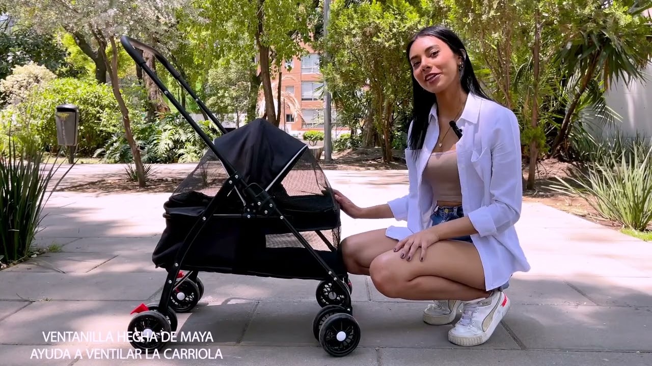 VIESS Carriola Plegable Para Mascotas Perro Gato Transportadora - Pet stroller