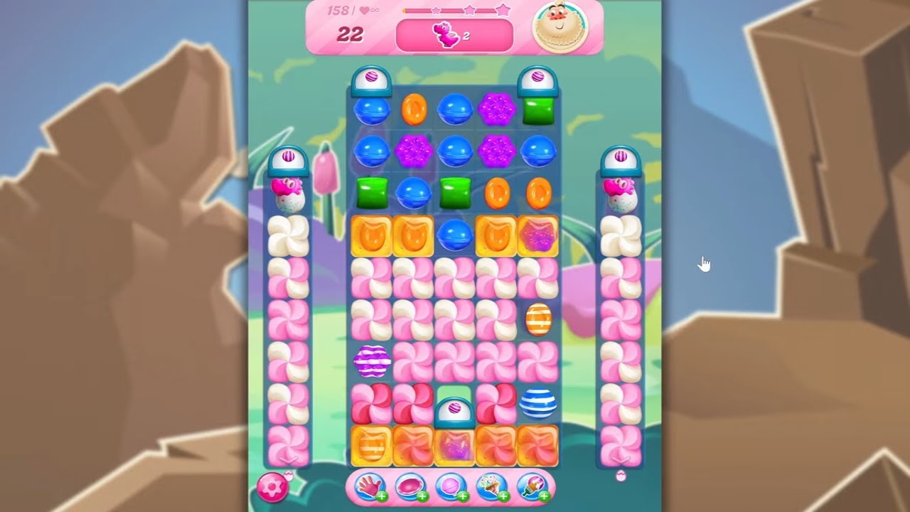 Candy Crush Saga LEVEL 158 NO BOOSTERS (new version)🐟☑️