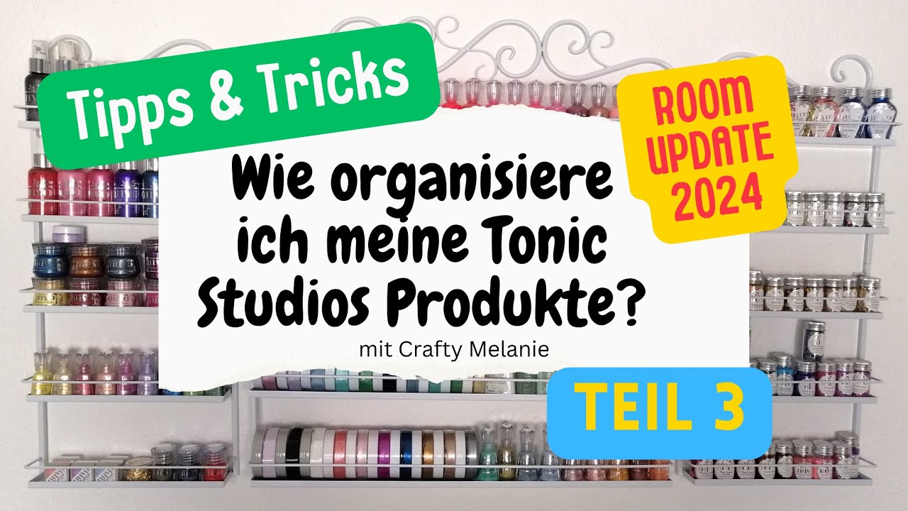 RoomTour Update 2024 | Tonic Studios | Mein Bastelzimmer | Tipps & Tricks beim organisieren + am PC