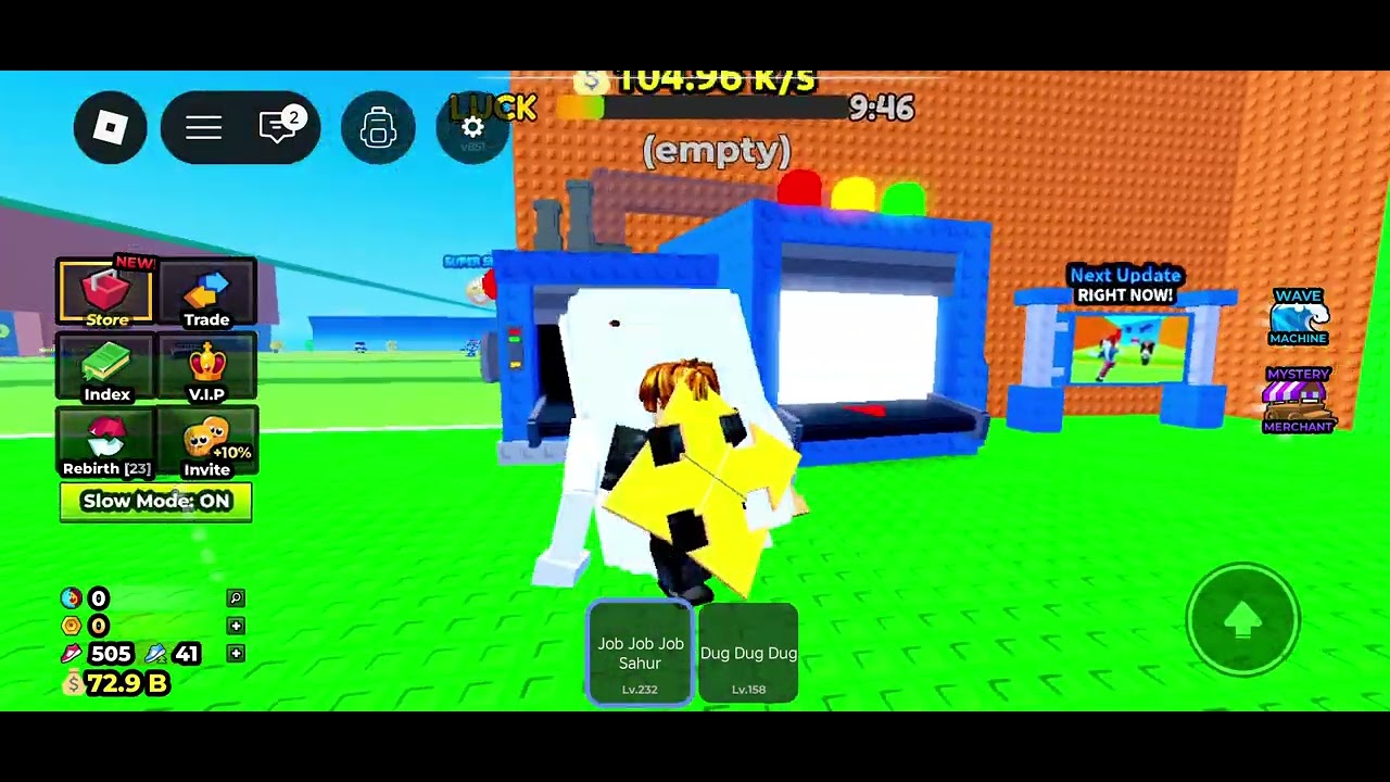 Playing with friends: Escape tsunami for brainrots