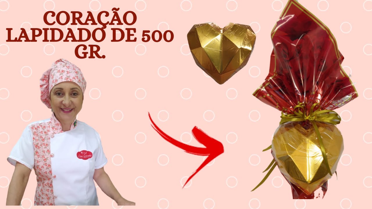 Como fazer Coração lapidado 500 gr