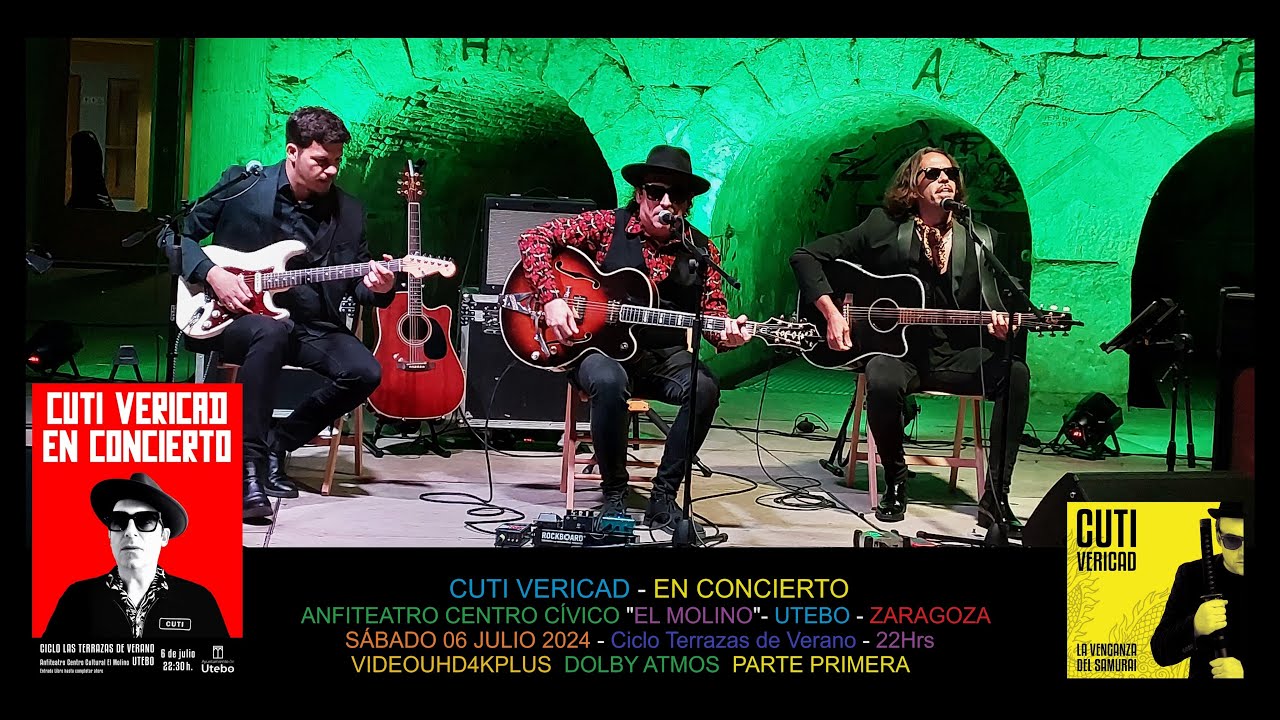 Cuti Vericad En Directo Anfiteatro C.C El Molino UTEBO- Zaragoza Sábado 06 Julio 2024  VIDEO4K+ PT 1