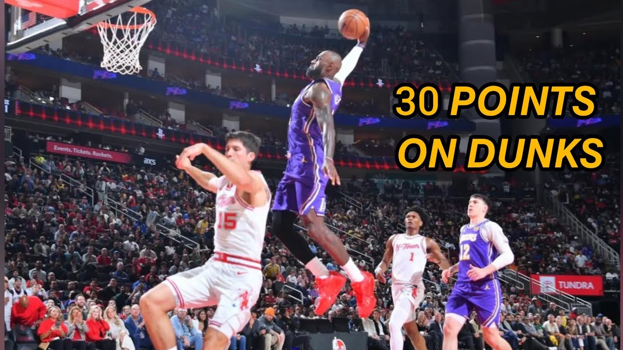 Lebron James Scores 30 Points on ALL Dunks