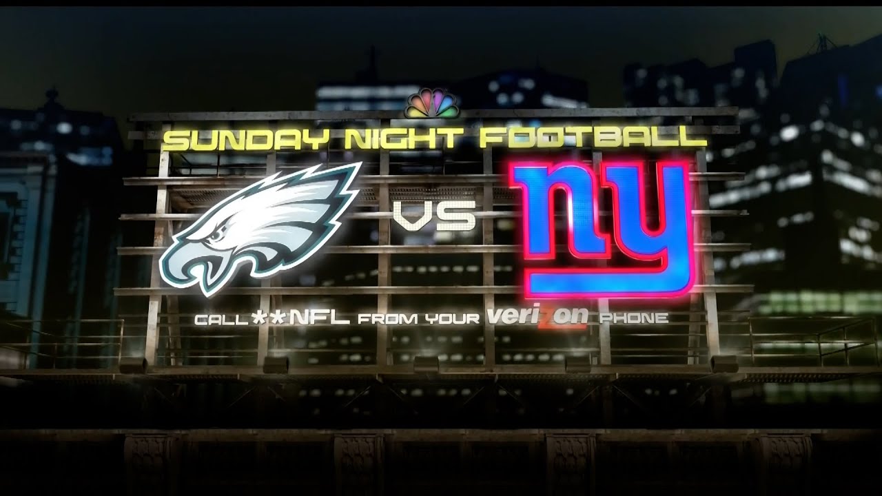 2011 NFL Week 11 - NBC Sunday Night Football - Eagles vs. Giants Intro