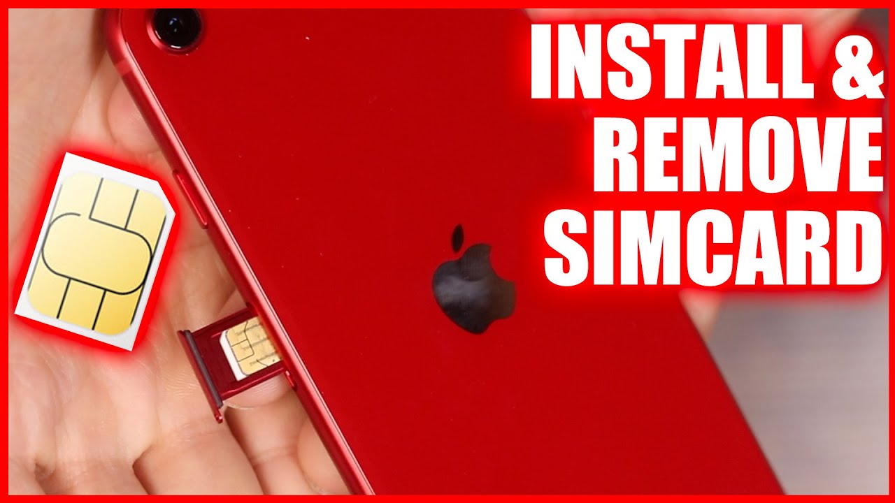 Как вставить/извлечь SIM-карту из iPhone SE 2022 и iPhone 8 Plus