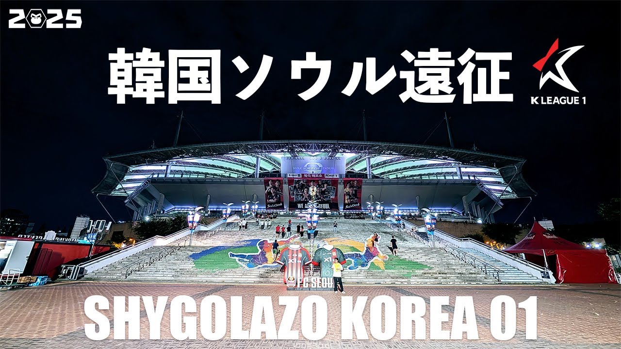 VLOG#226 韓国遠征01 初めてのKリーグ[ソウル編] FCソウル VS 大邱FC 2025/8/8 ソウルワールドカップ競技場