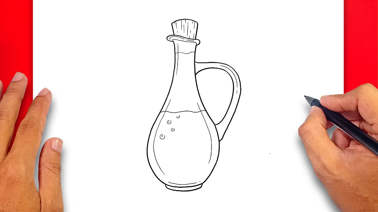 How to draw Olive Oil Easy