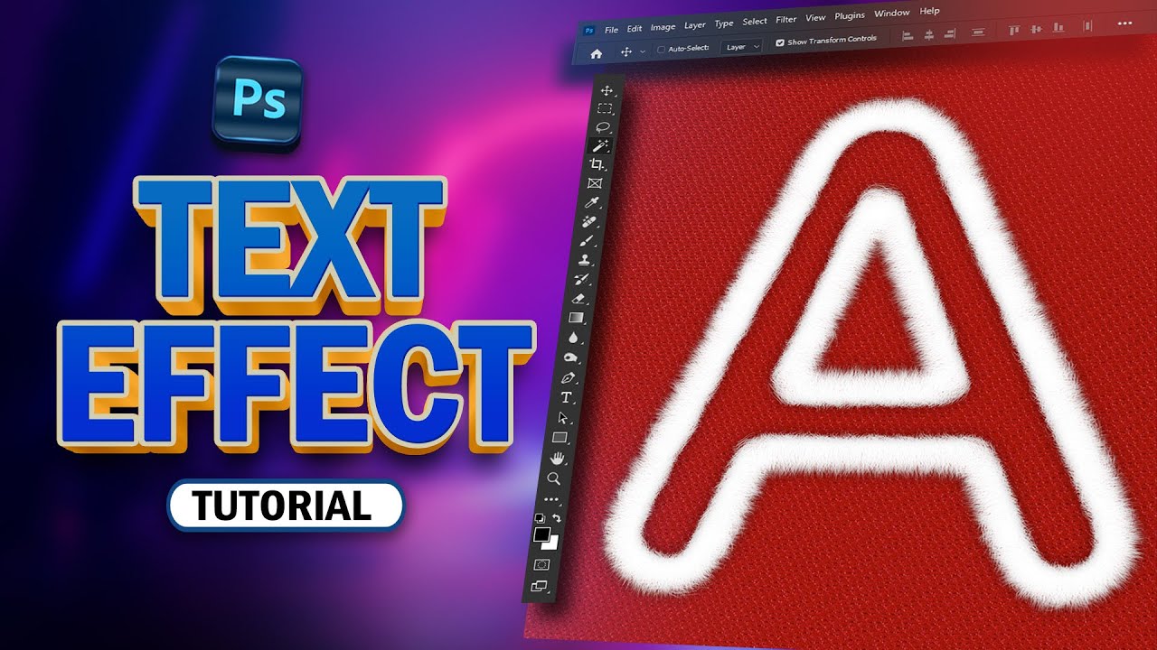 Text Effect in Photoshop - Fur Text Effect Photoshop Tutorial