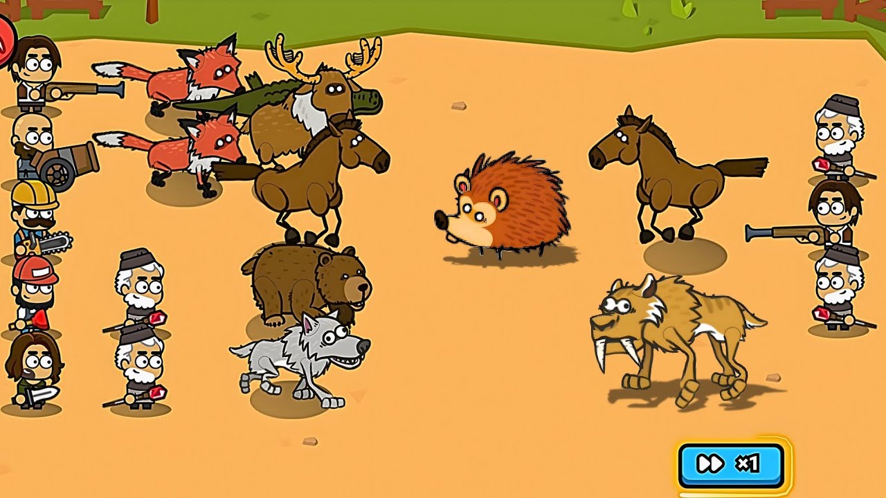 Merge Animals My Perfect Zoo - Merge Monster Animals Fight, Hunter Merge Battle, Max Level GAMEPLAY 