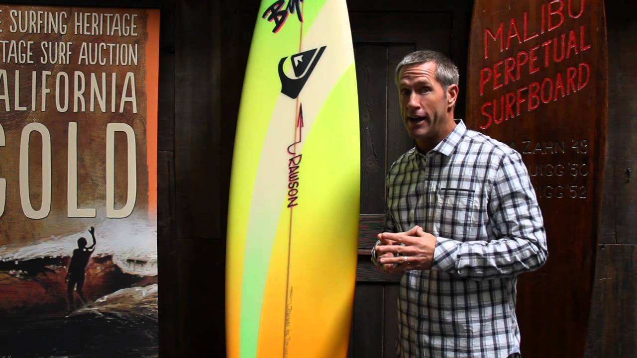 CA GOLD Sneak Peek - Tom Carroll's PAT RAWSON GUN - VINTAGE SURF AUCTION