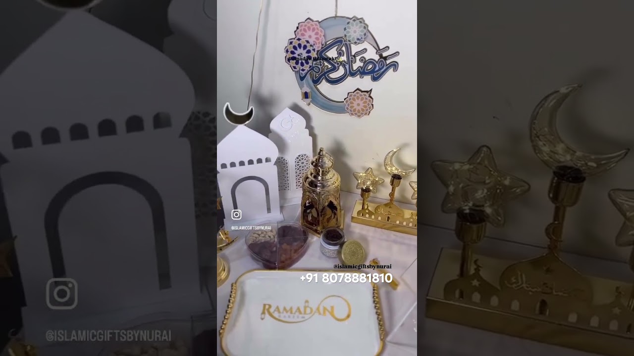 Ramadan Decor +91 8078881810 #islamicgifts #ramadan2025 #ramadangifts #ramadandecor #islamicvideos